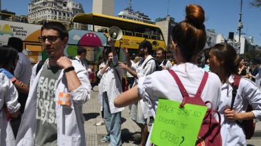 Trabajadores de la salud, residentes y concurrentes de Caba se movilizan al Obelisco